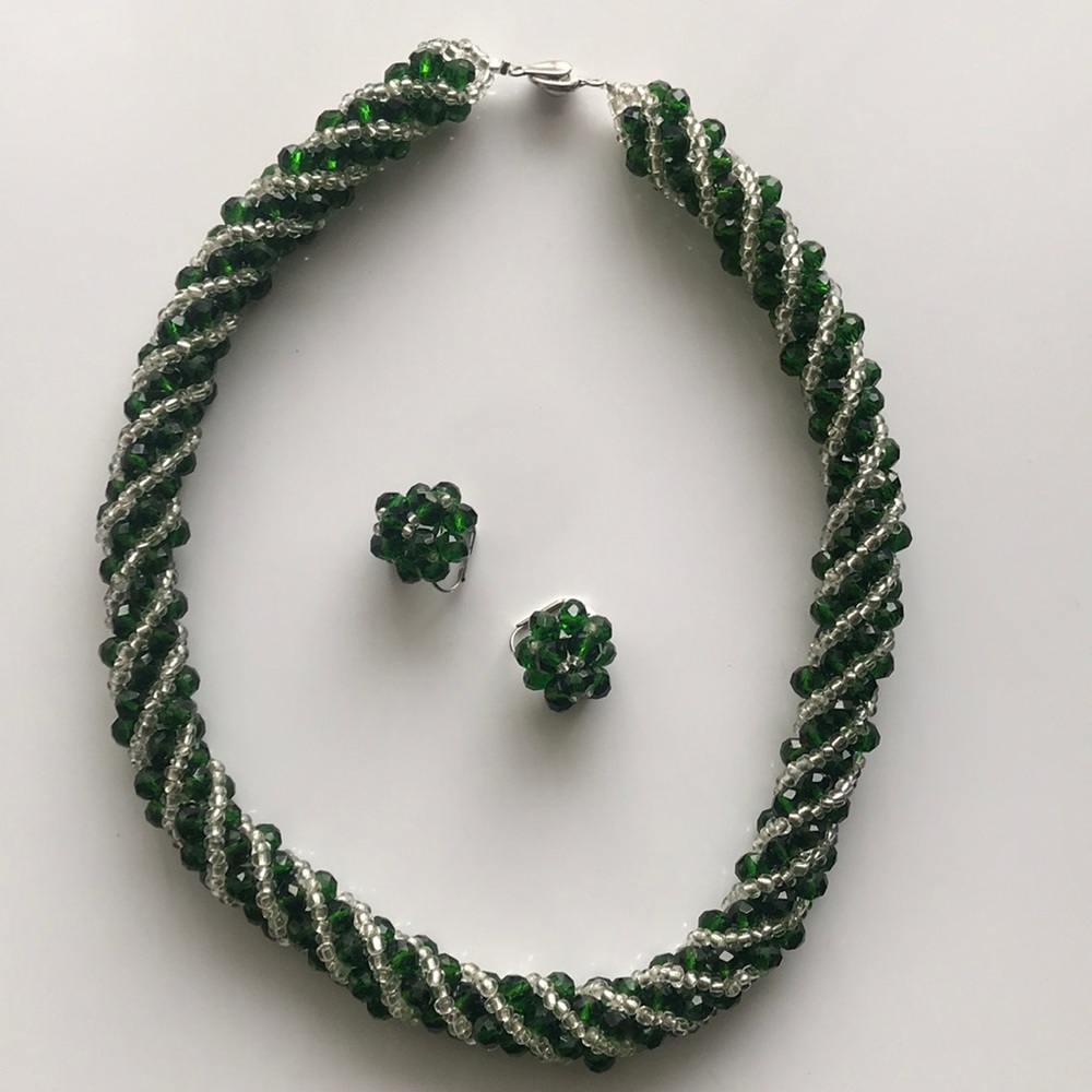 Hand made, set of Necklace & Earrings